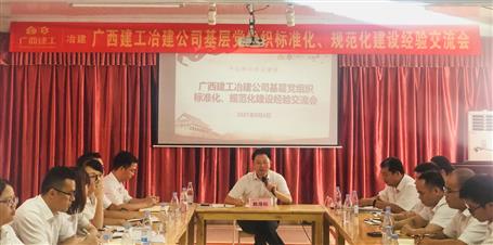 公司黨委召開基層黨組織標(biāo)準(zhǔn)化、規(guī)范化建設(shè)經(jīng)驗(yàn)交流會