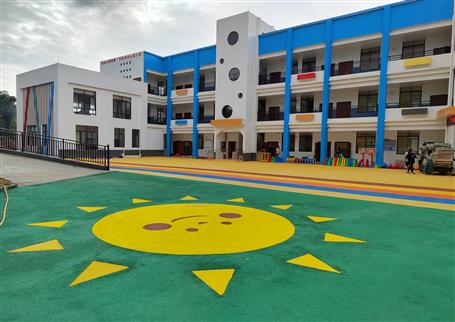 【“兩個(gè)年”雙提升】桂海分公司承建的百林鄉(xiāng)中心幼兒園順利開園！